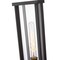Z-Lite Glenwood 1 Light Outdoor Pier Mounted Fixture, Black & Clear 586PHMR-533PM-BK - alternate 6